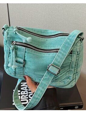 Retro Denim Crossbody Bag